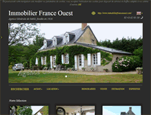 Tablet Screenshot of immobilierfranceouest.com